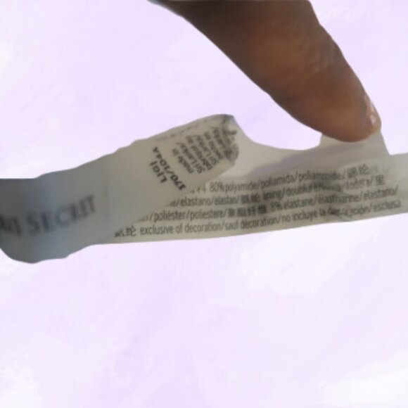 Victoria's Secret swimsuit bra top strappy tie front scrunched in off white size - Picture 10 of 10